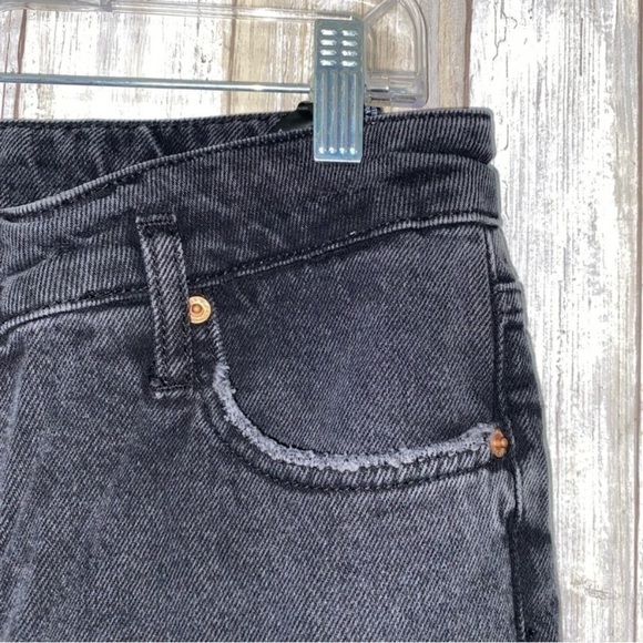 Zara Black High Rise Straight Leg Jeans - Picture 4 of 7